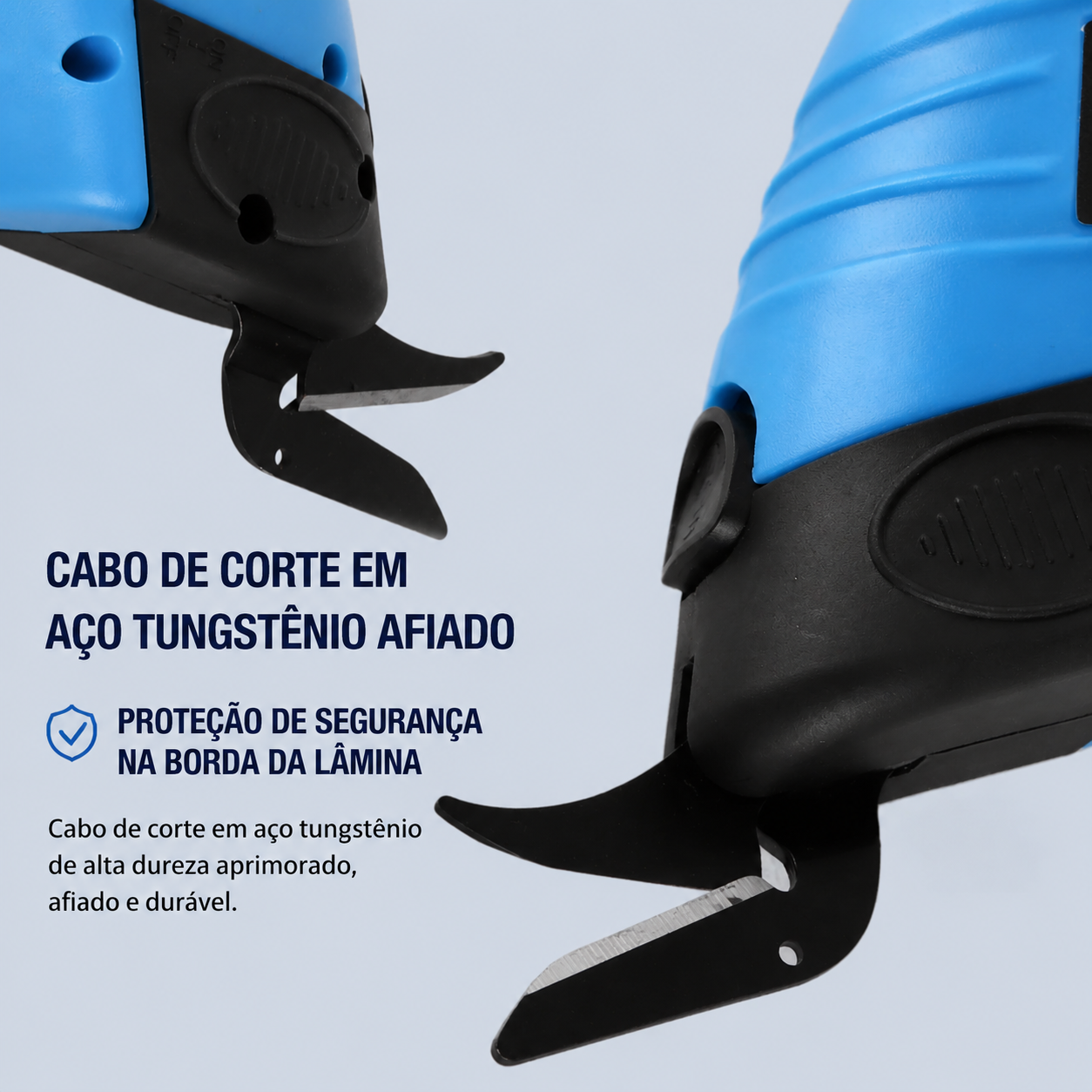 Tesoura Elétrica Sem Fio para Tecidos, Carpetes e Couro — ProCut + Lâmina de Tungstênio