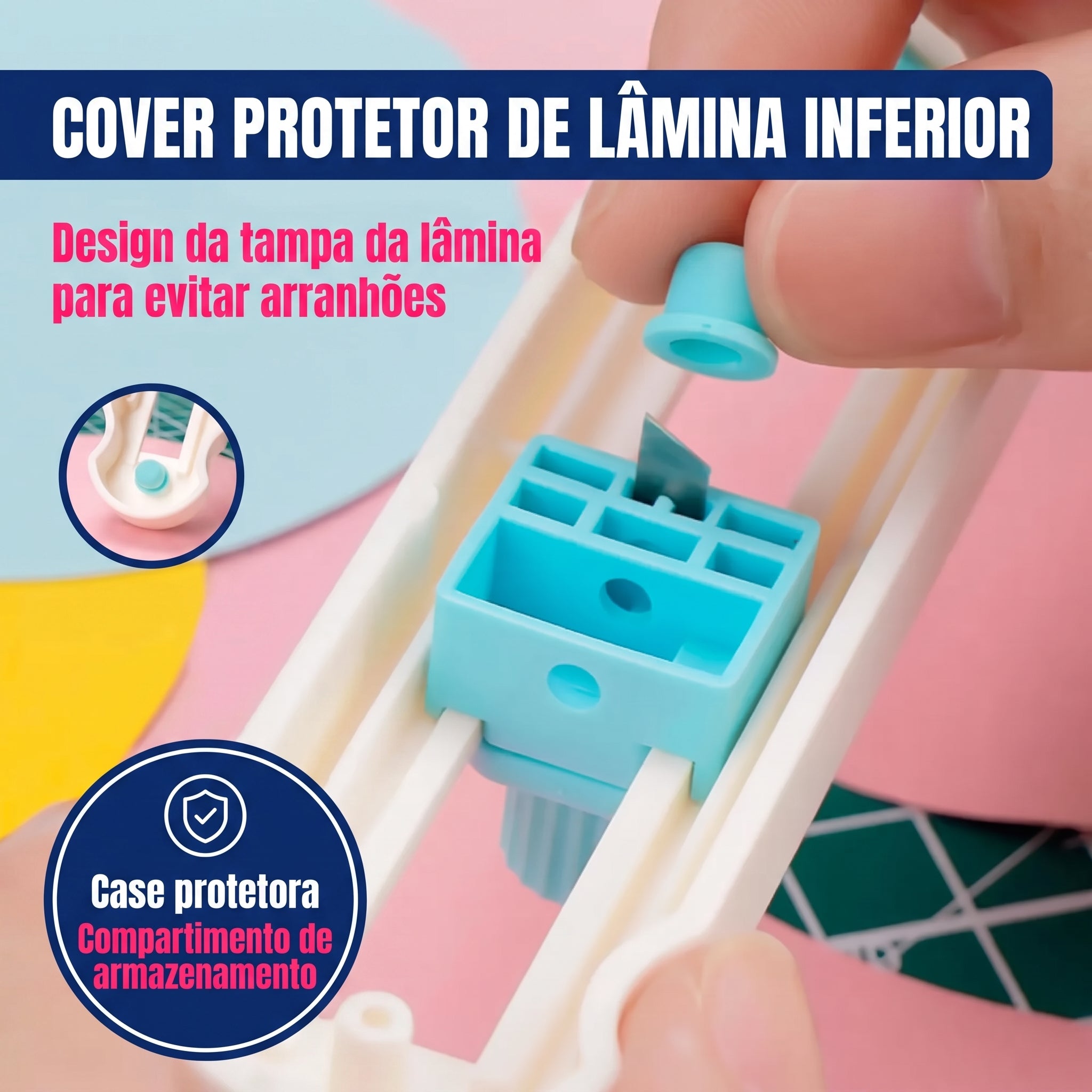 Cortador Circular Ajustável 360° — Círculos Perfeitos Sem Molde